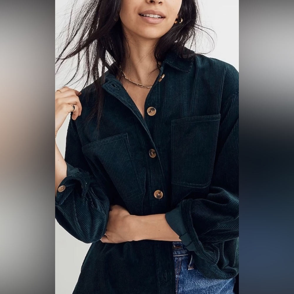 Madewell Corduroy Kentwood Oversized Shirt Jacket